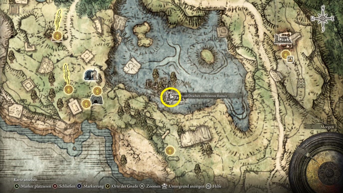 Elden Ring: Vom Drachen verbrannte Ruinen und die Teleporterfalle